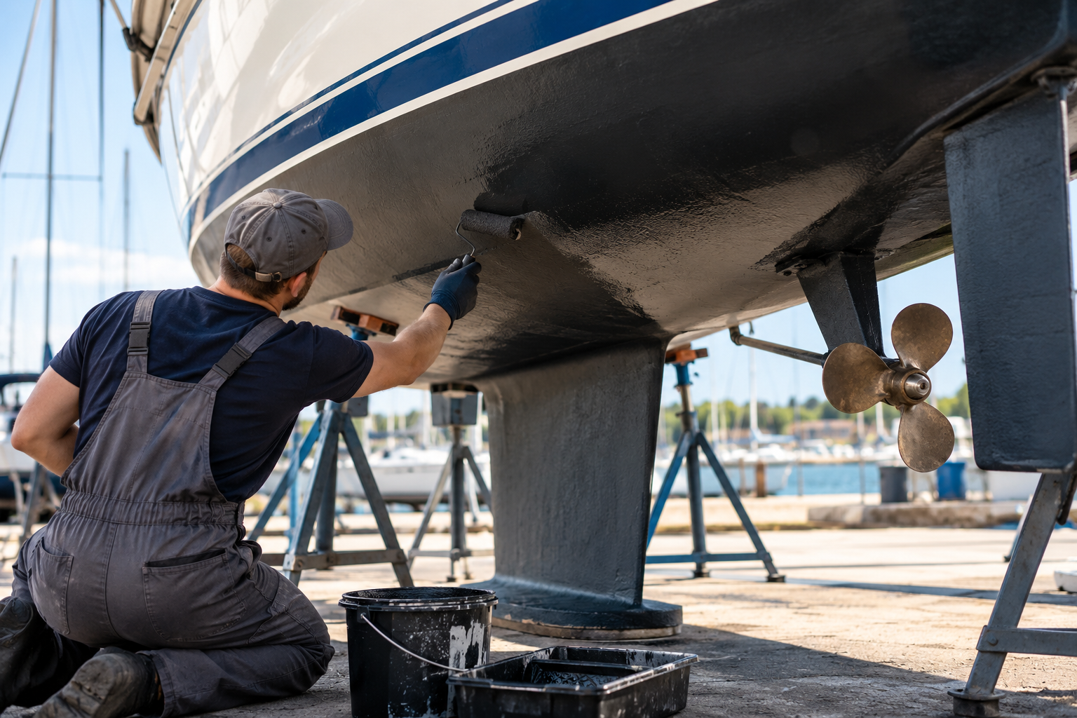 Onderschip van je boot onderhouden